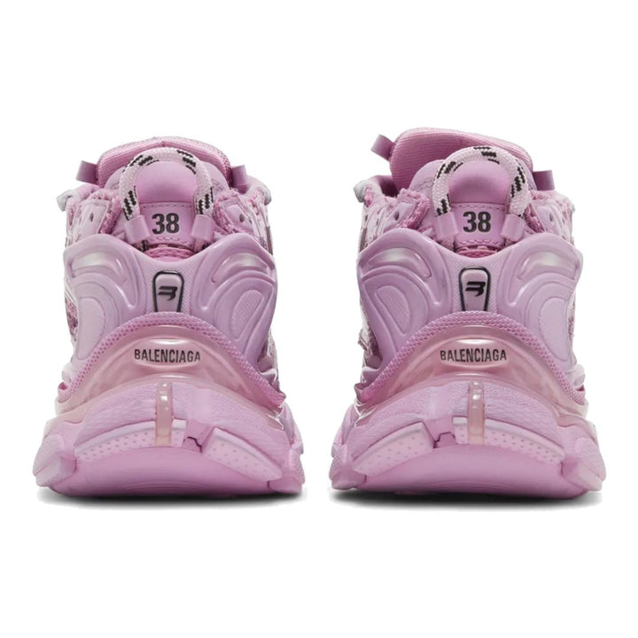 Balenciaga Runner Pink Mesh Nylon Sneaker mit Used-Look Effekt – Stilvoll & Bequem