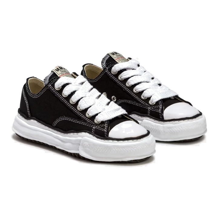 Maison Mihara Yasuhiro Peterson OG Sohle Canvas Low Schwarz Sneaker