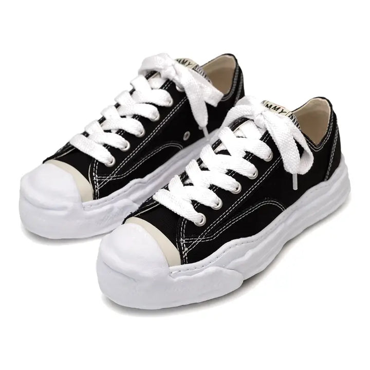Maison MIHARA YASUHIRO HANK OG Sohle Canvas Low-Top Sneaker Schwarz Unisex