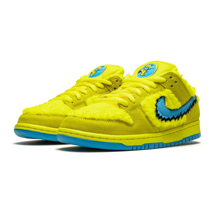 Nike SB Dunk Low Grateful Dead Gelber Bär Flauschiger Premium Sneaker
