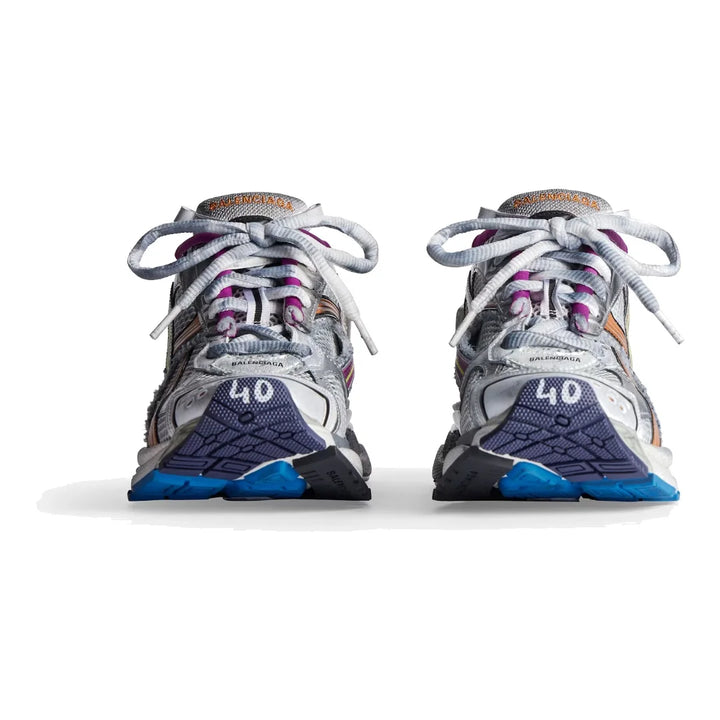 Balenciaga Runner Multicolor Sneakers: Stylische Mesh-Nylon-Schuhe mit Used-Look & Marken-Details