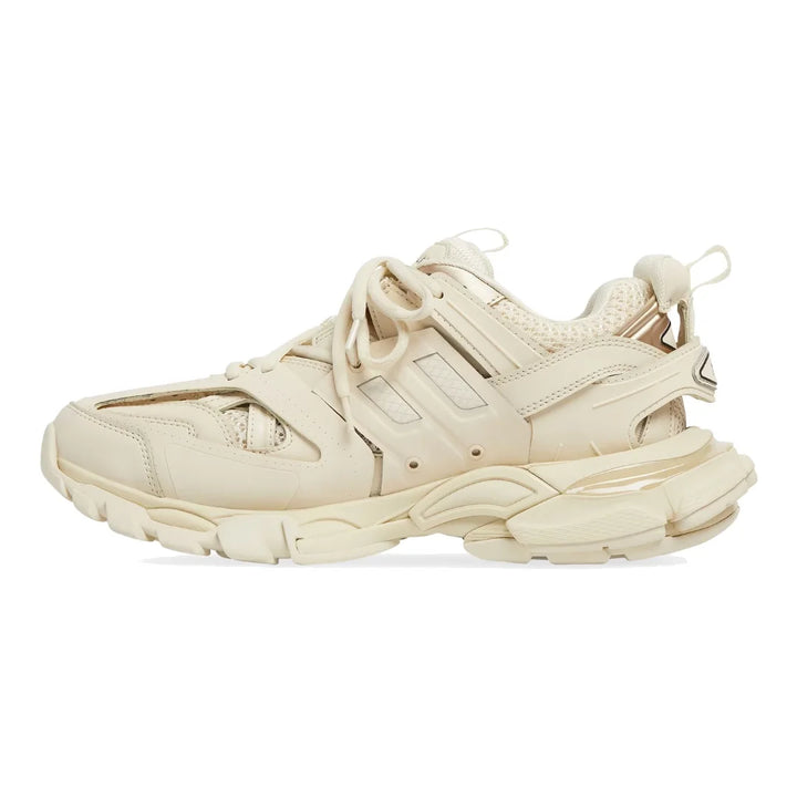 Balenciaga Track Beige Sneaker: Lederfrei, Dynamisch, Robuste Sohle, Komfortabel & Stylisch