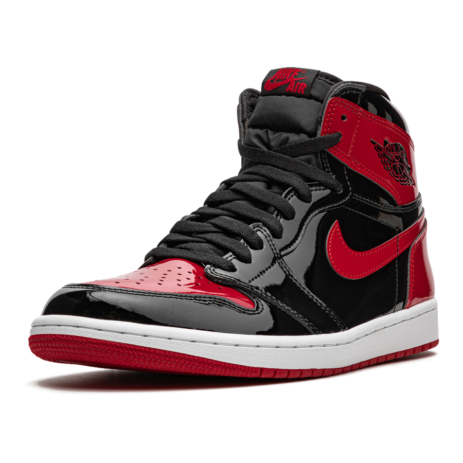 Air Jordan 1 Retro High OG 'Patent Bred': Glänzender Klassiker in Rot-Schwarz