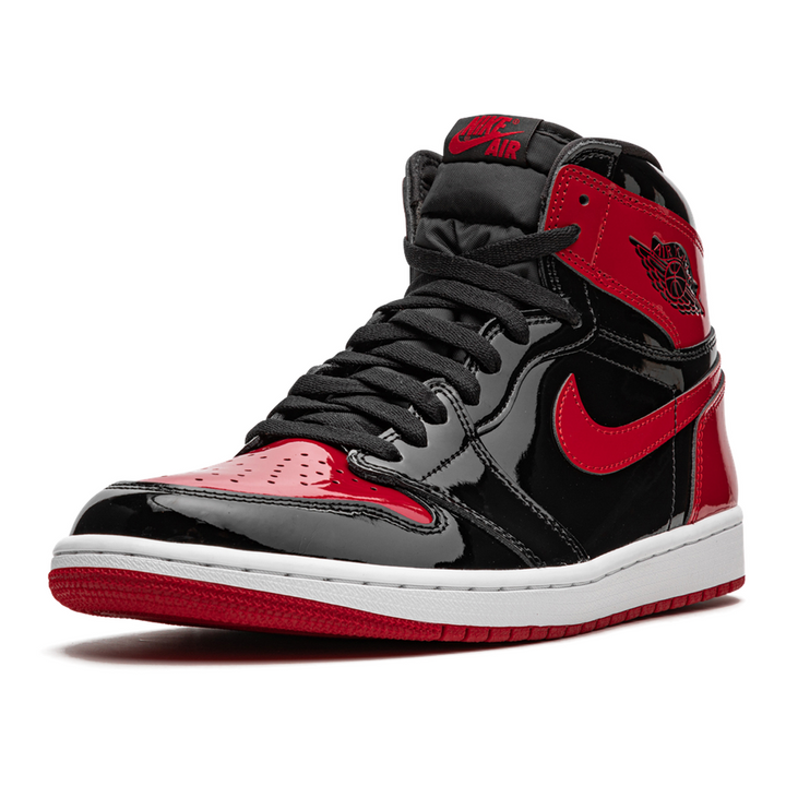 Air Jordan 1 Retro High OG 'Patent Bred': Glänzender Klassiker in Rot-Schwarz