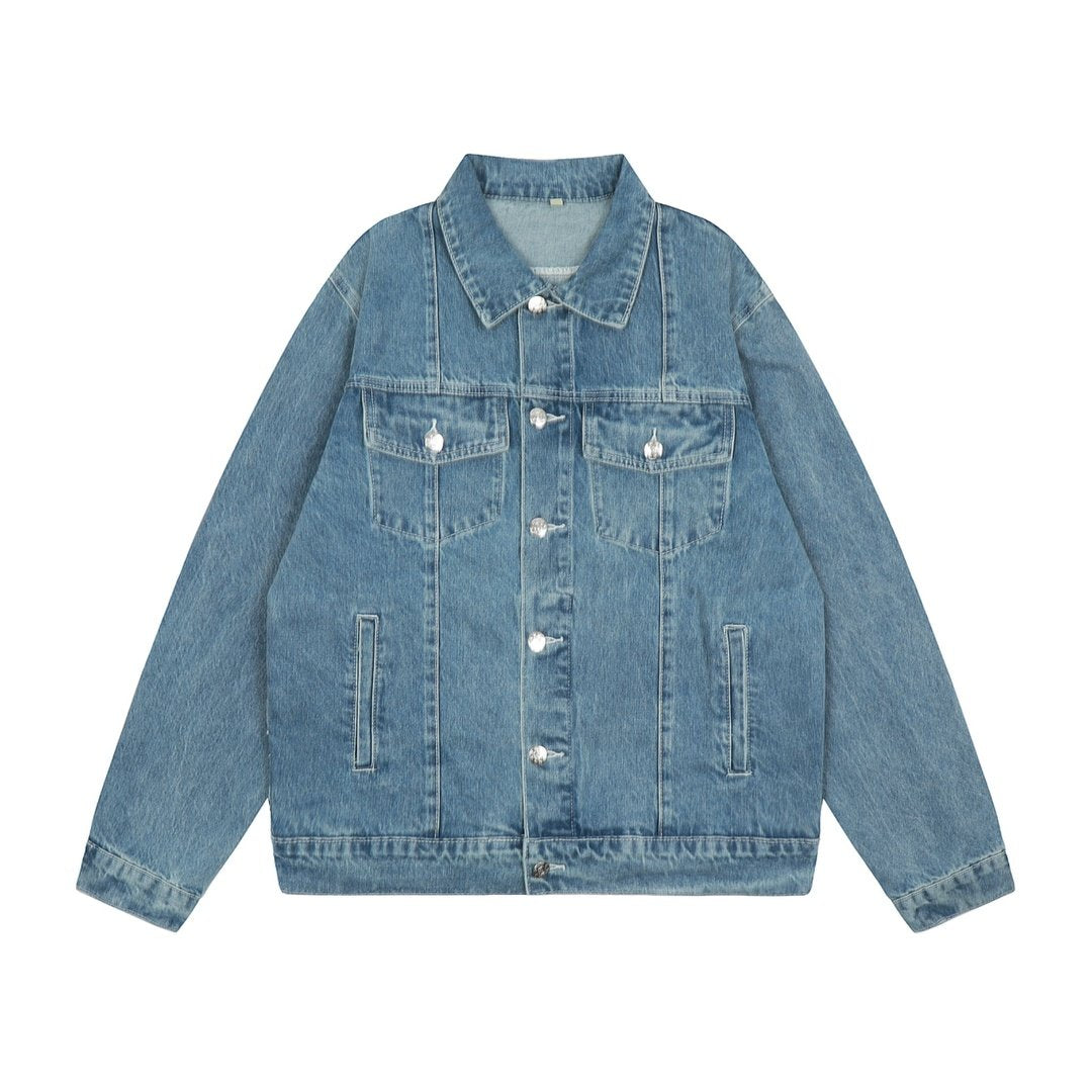 Corteiz Blaues Denim Set: Stylische Jacke & Jeans für Exklusiven Streetwear Look