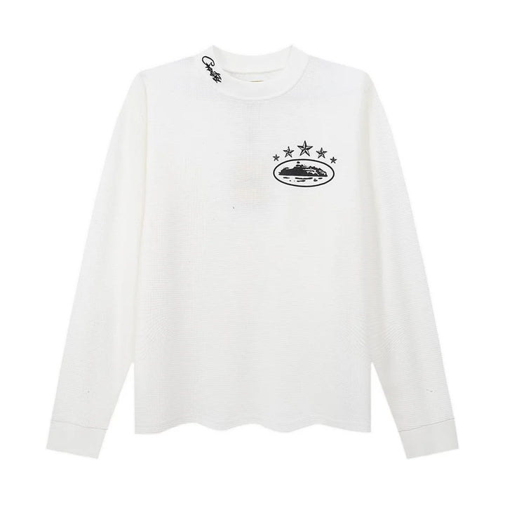 Luxuriöser Corteiz Schwarzer Unisex-Pullover, Weich & Stilvoll für Streetwear-Looks