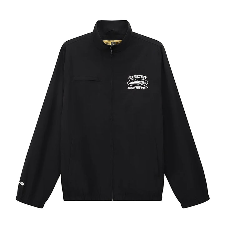 Corteiz Schwarzer Streetwear Trainingsanzug: Exklusives Bequemes Set für Urbanen Stil