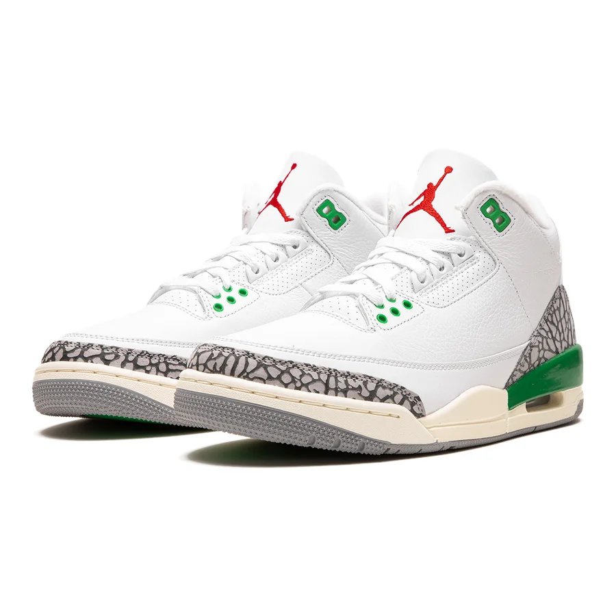 Air Jordan 3 "Lucky Green" Damen Sneaker: Ikonischer Stil und Komfort