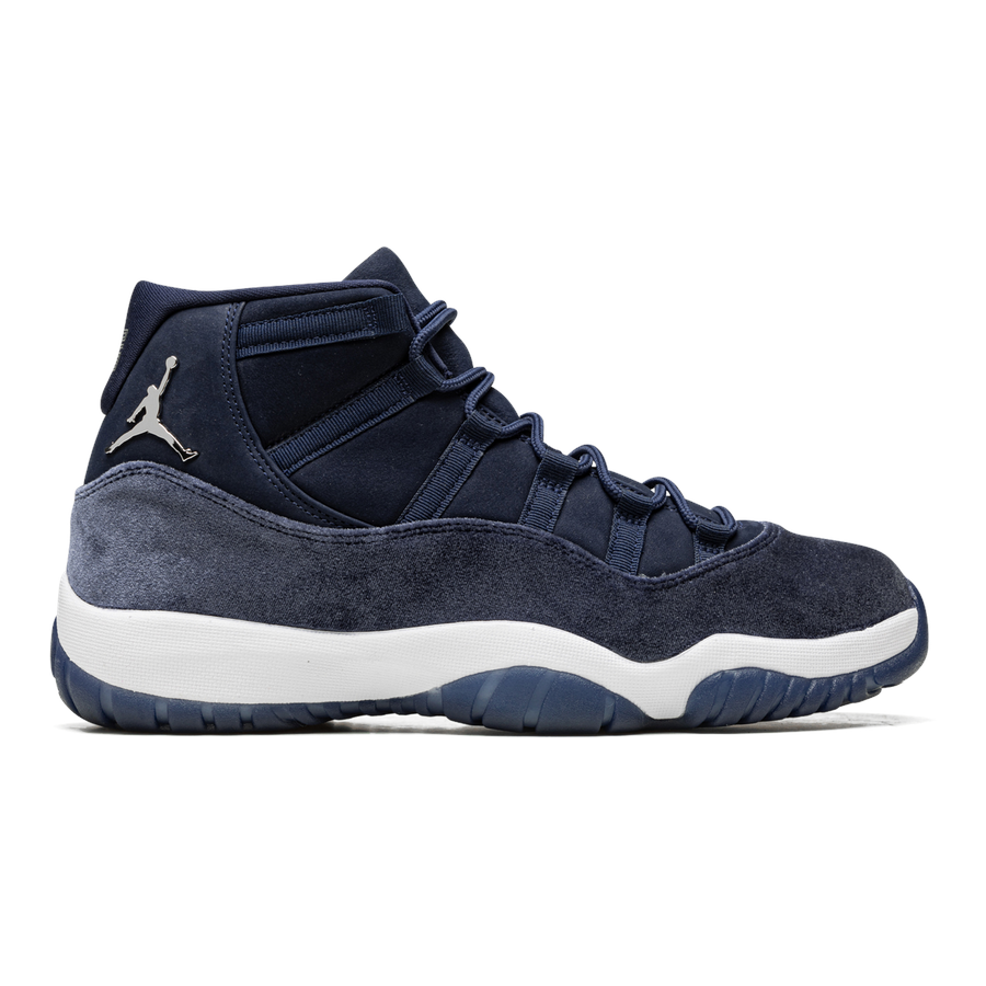 AIR JORDAN 11 Samt WMNS "Midnight Navy" Luxus-Sneaker Damen Basketballschuh