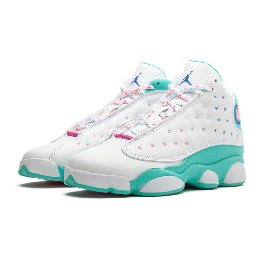 Air Jordan 13 GS 'Aurora Green' Kinder Sneaker – Bunter Stil, Top Komfort