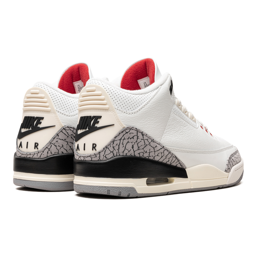 Air Jordan 3 "White Cement Reimagined 2023" Herren Retro Sneaker mit Vintage-Look