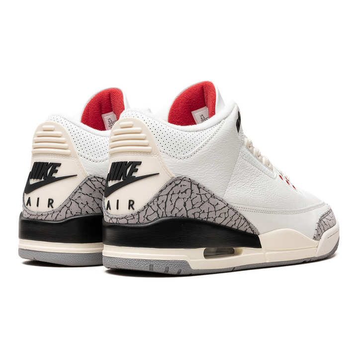 Air Jordan 3 "White Cement Reimagined 2023" Herren Retro Sneaker mit Vintage-Look