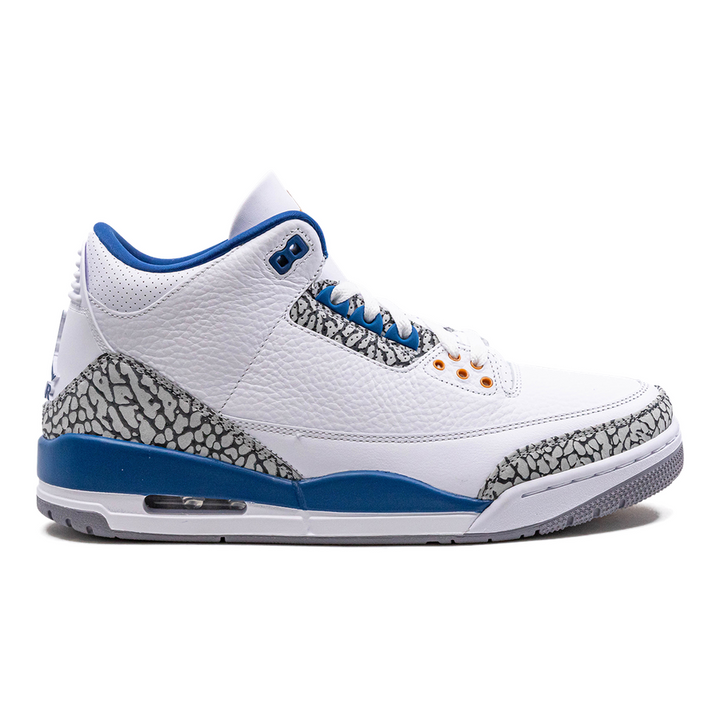 Air Jordan 3 Retro "Wizards" Herren Basketballschuh Premium-Leder Vintage-Design