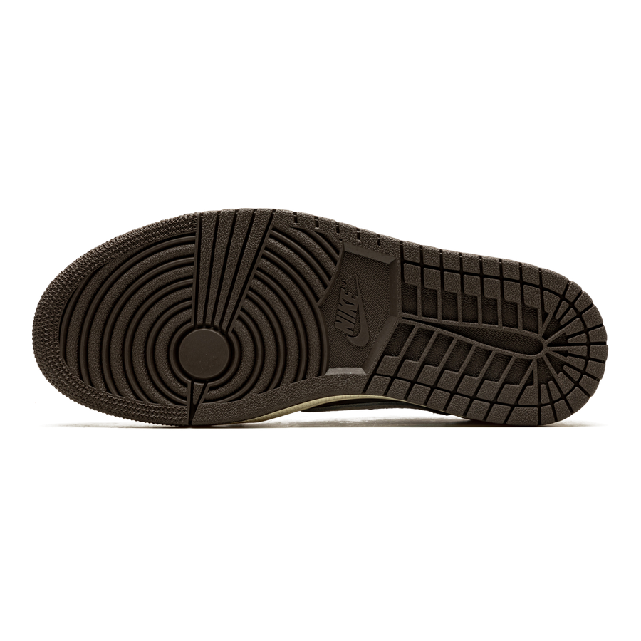 Exklusiver Travis Scott Air Jordan 1 Low "Reverse Mocha" Nubuk-Leder-Sneaker