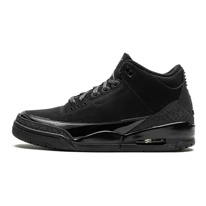 Air Jordan 3 Retro "Black Cat" Elegante Schwarze Sneaker für Herren – Legendärer Style
