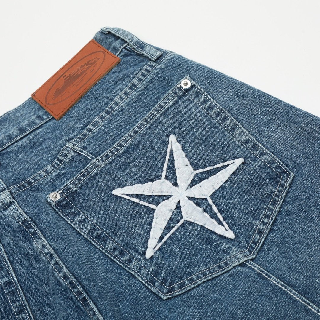 Corteiz Blaue Denim Shorts Herren – Exklusiver London Streetwear Style