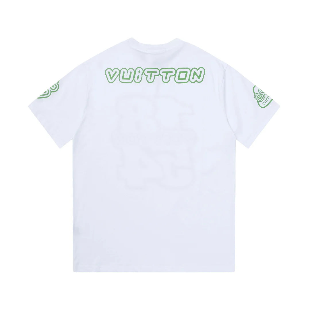 Exklusives Louis Vuitton Designer T-Shirt Herren Damen Baumwolle Luxus Logo Print