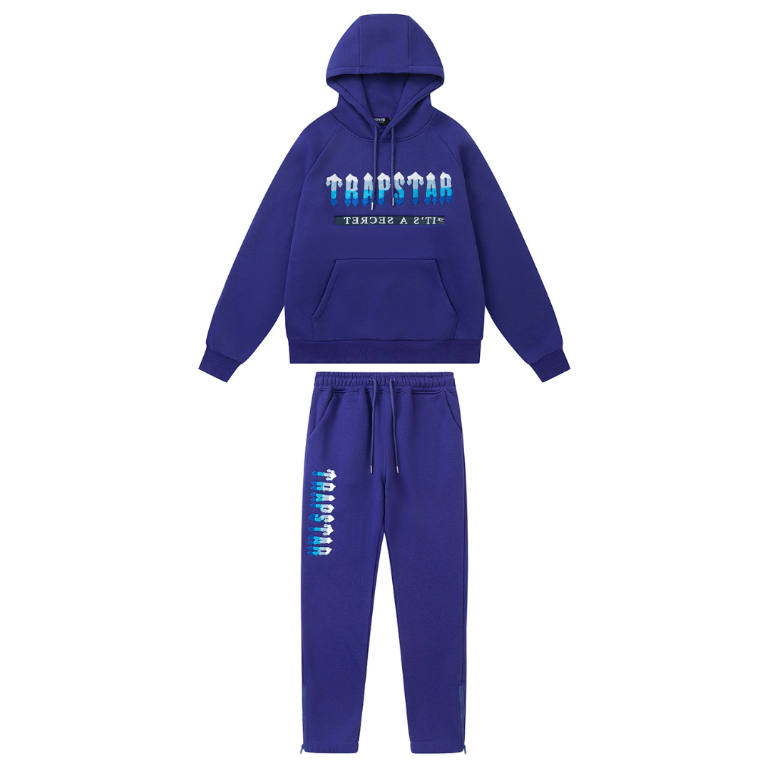 Trapstar Decoded 2.0 Blauer Secret Trainingsanzug: Komfortabel, Modern, Streetwear-Highlight