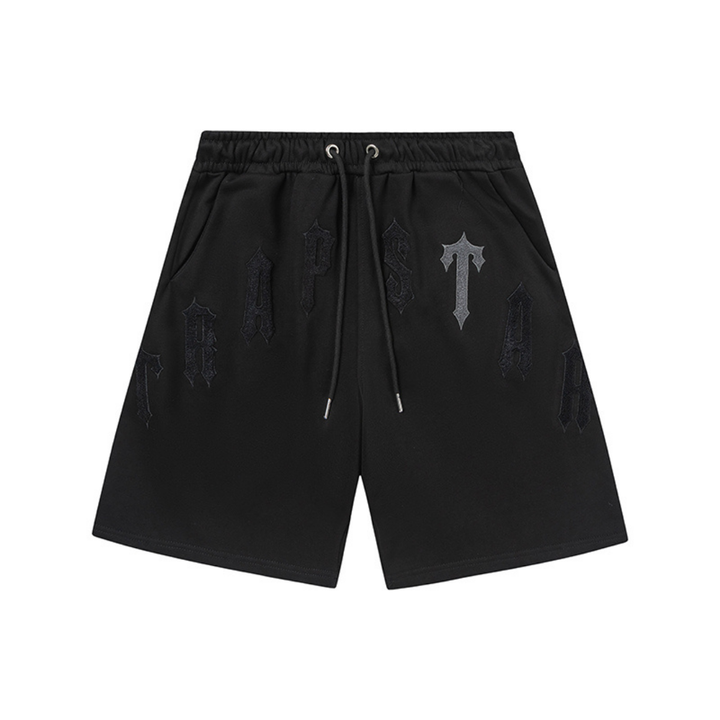 Trapstar Decoded Arch Triple Black Kurzes Set: Stylisches Streetwear Outfit Herren
