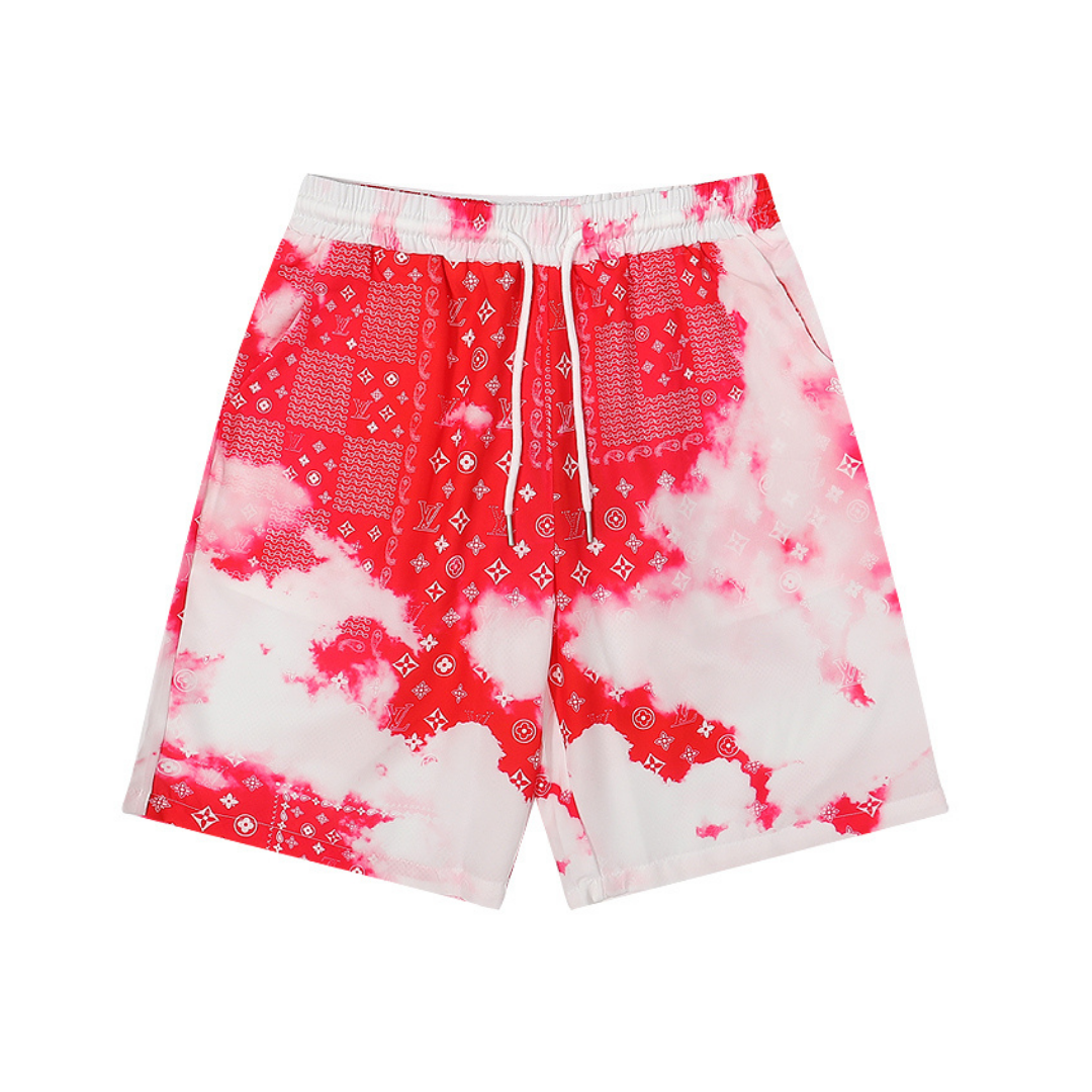 Exklusives Louis Vuitton Monogramm Shorts Set Bequem Elegant Designer Sommer Outfit
