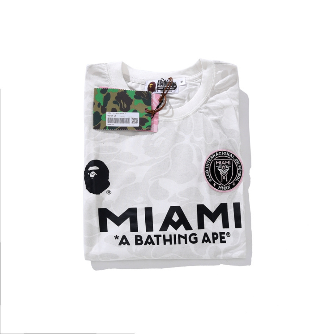 Bape Miami Streetwear Set: Stylisches T-Shirt & Shorts für Herren, Bequem