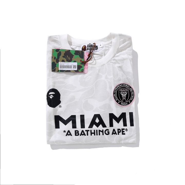 Bape Miami Streetwear Set: Stylisches T-Shirt & Shorts für Herren, Bequem