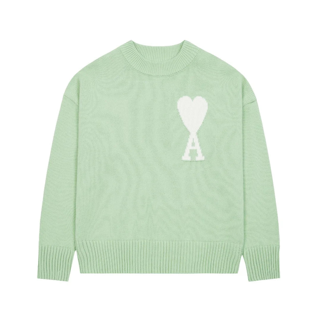 Eleganter AMI Paris Unisex Strickpullover – Hochwertiger Komfort für jeden Anlass