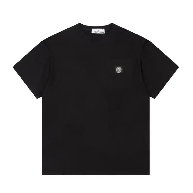 Stone Island Herren T-Shirt: Luxuriöses Baumwoll-Design mit Kompass-Patch