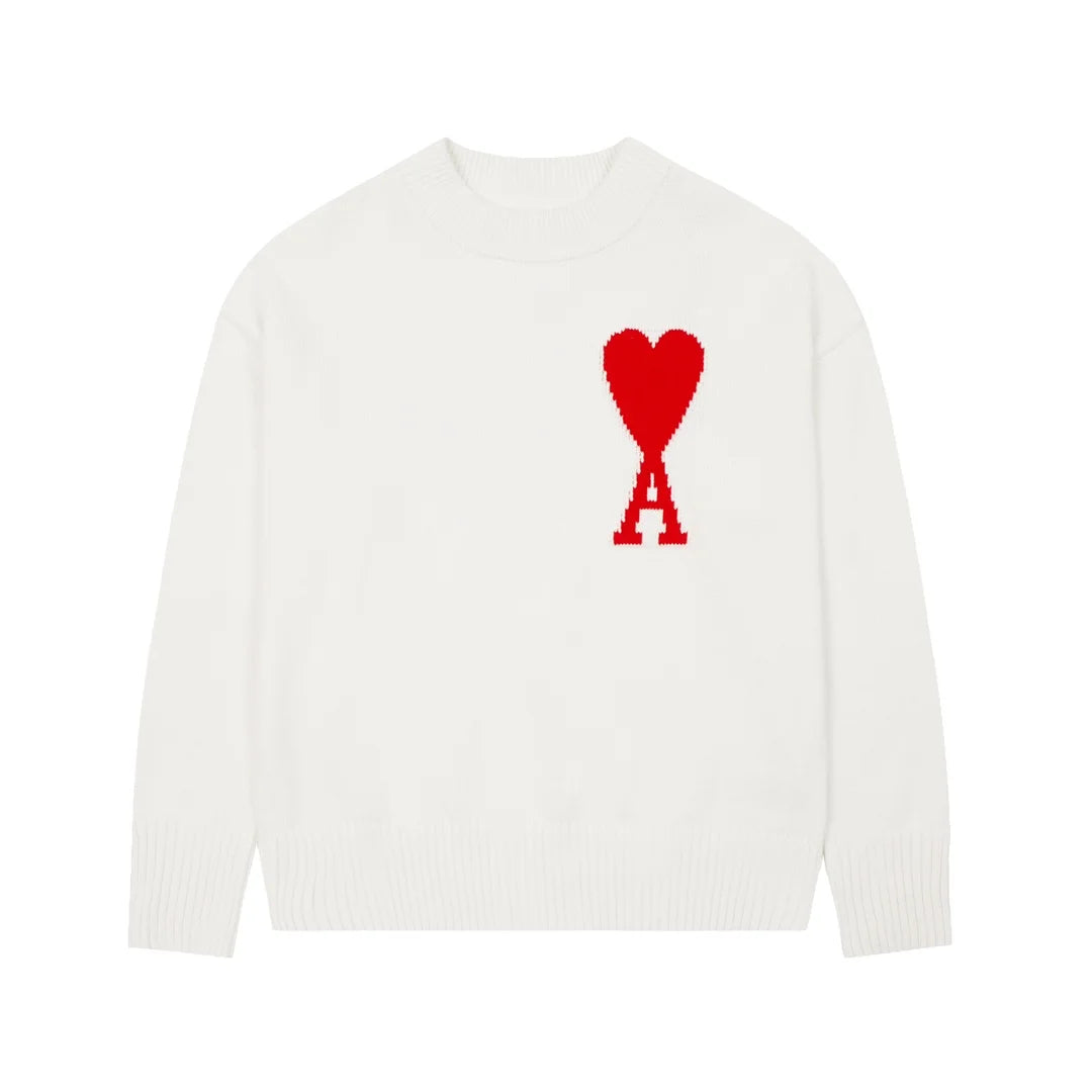 Eleganter AMI Paris Pullover: Zeitloses Design, Hohe Qualität, Vielseitiger Parisianer Stil