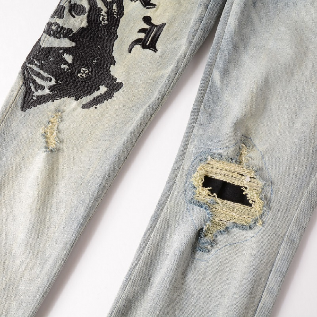 Amiri Logo Slim Fit Herren Jeans Schwarz – Exklusive Designer Streetwear Denim