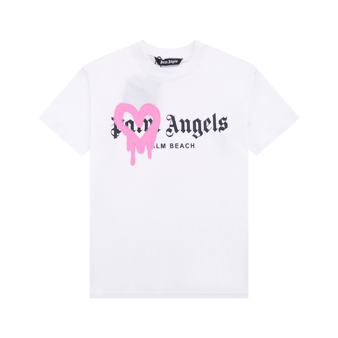 Palm Angels Strand T-Shirt: Exklusives Designer Baumwollshirt für sommerlichen Stil