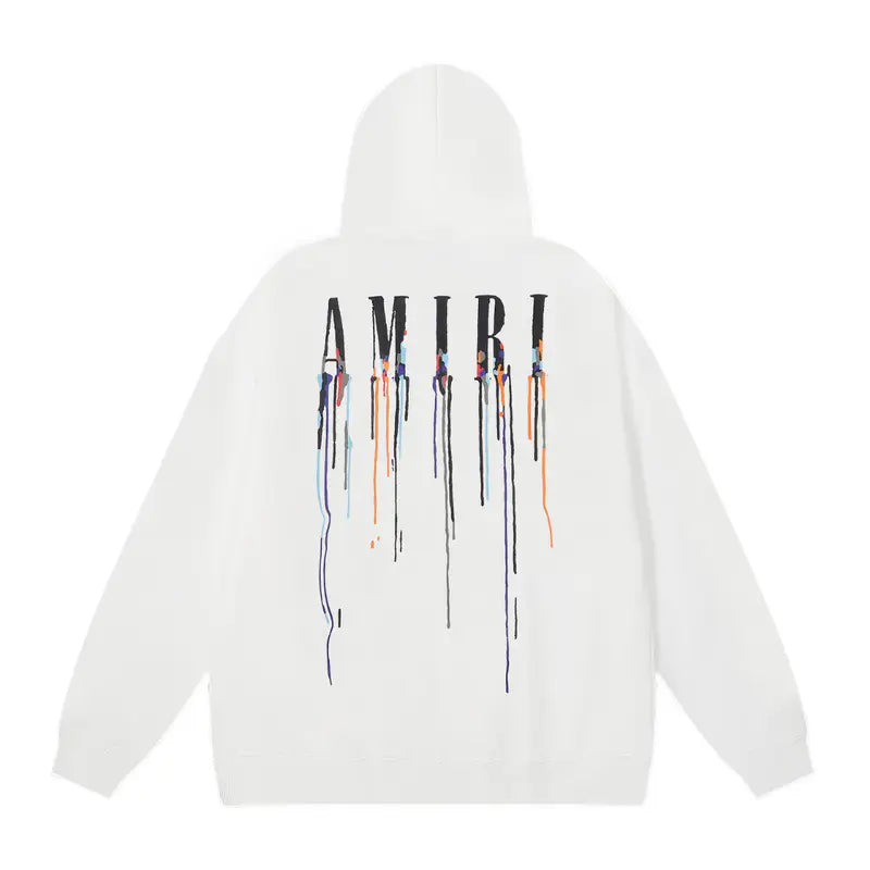 Amiri Luxus Farbklecks Kapuzenpullover – Streetwear Design für Herren
