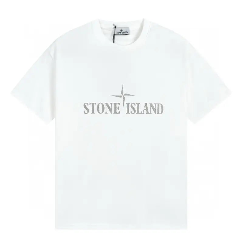 Stone Island Monogramm T-Shirt: Premium Qualität, Stylisch, Bequem, Herren Mode