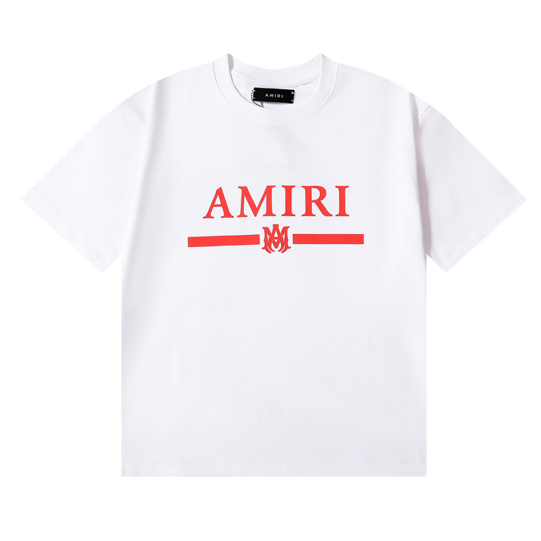 Exklusives Amiri M.A. Rotes Balken T-Shirt | Premium Baumwolle Herren Design