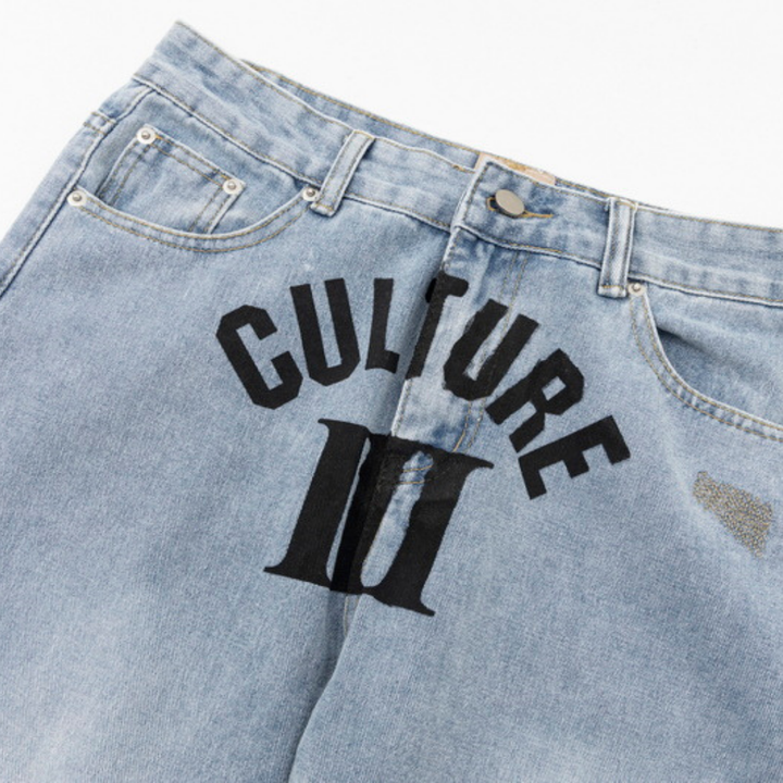 Einzigartige Gallery Dept. Handbemalte Jeans: Künstlerischer Streetwear-Style für Individualisten