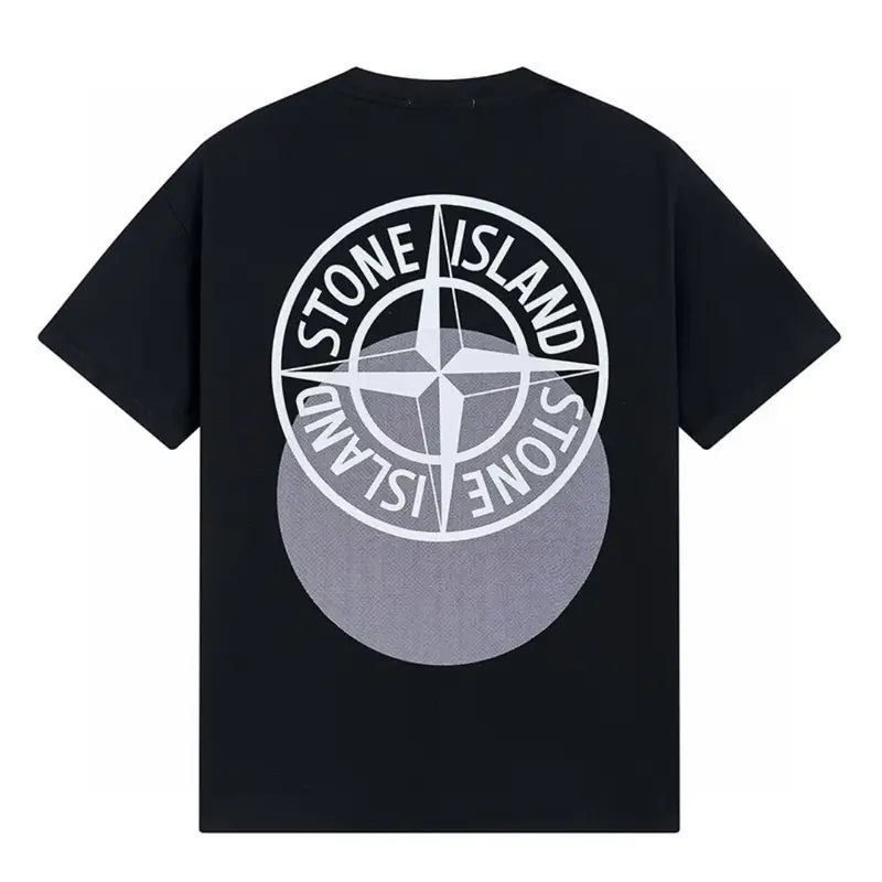 Stone Island Monochrom T-Shirt – Exklusives Baumwoll-Design für Modernen Stil