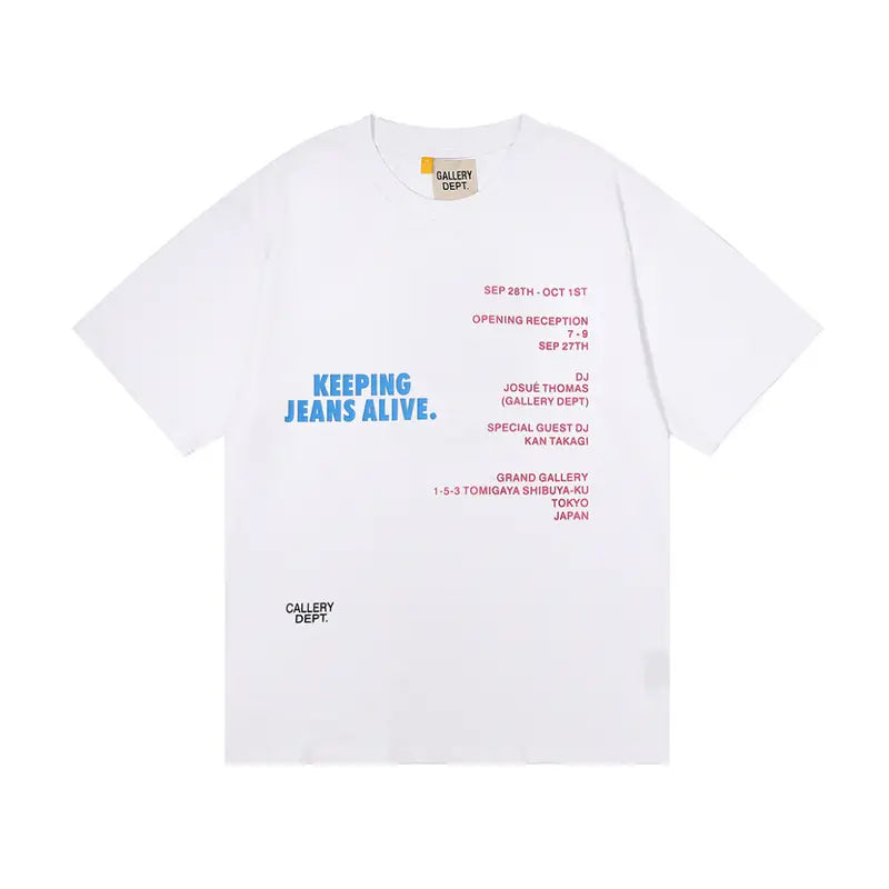 Gallery Dept. Künstlerisches Streetwear T-Shirt: Deconstructed, Handbemalt, Oversized Passform