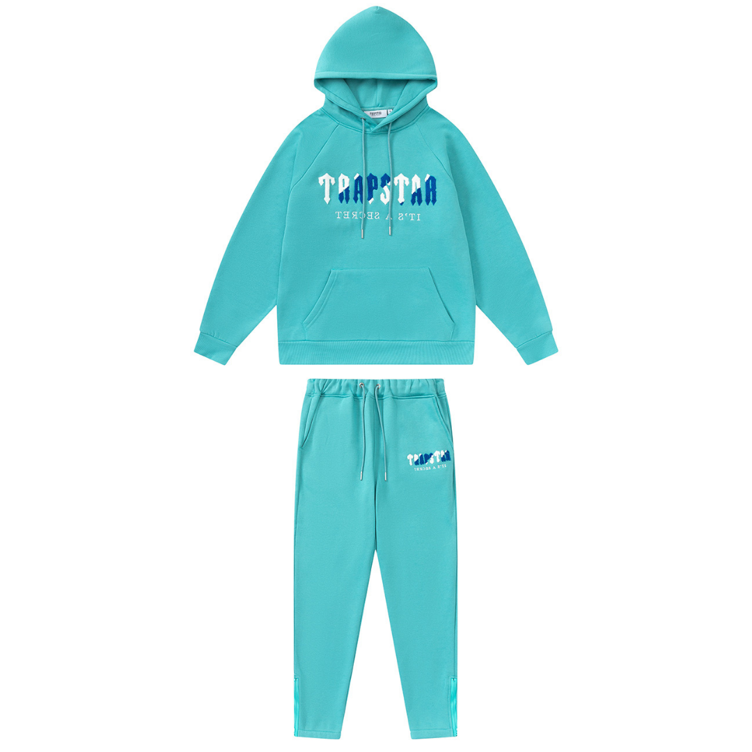 Trapstar Decoded Trainingsanzug Herren Set Bequem Urban Style Streetwear Schwarz