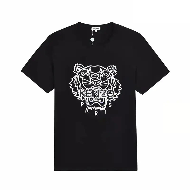 Exklusives Kenzo Paris Tiger Logo T-Shirt Herren Design Baumwolle Schwarz