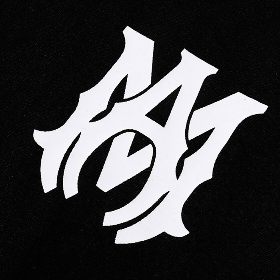 Amiri Designer Logo T-Shirt Herren Schwarz Baumwolle Luxus Streetwear Kurzarm