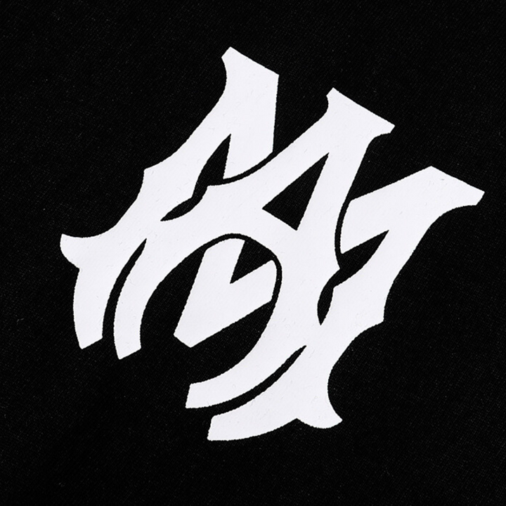 Amiri Designer Logo T-Shirt Herren Schwarz Baumwolle Luxus Streetwear Kurzarm