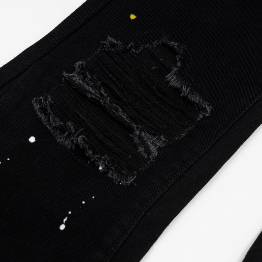 Gallery Dept. Designer-Jeans: Handbemalt, Einzigartig, Streetwear-Meisterwerk für Individualisten