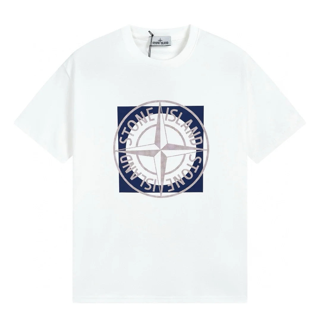Stone Island Monochrom Herren Baumwoll T-Shirt - Ikonischer Urbaner Stil