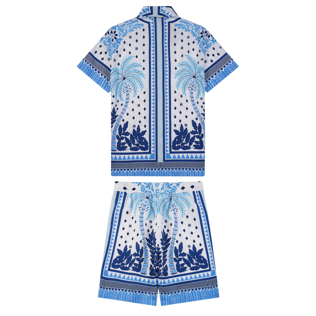 Amiri Polychromatisches Kurzes Set für Herren: Luxus Streetwear, Buntes Design