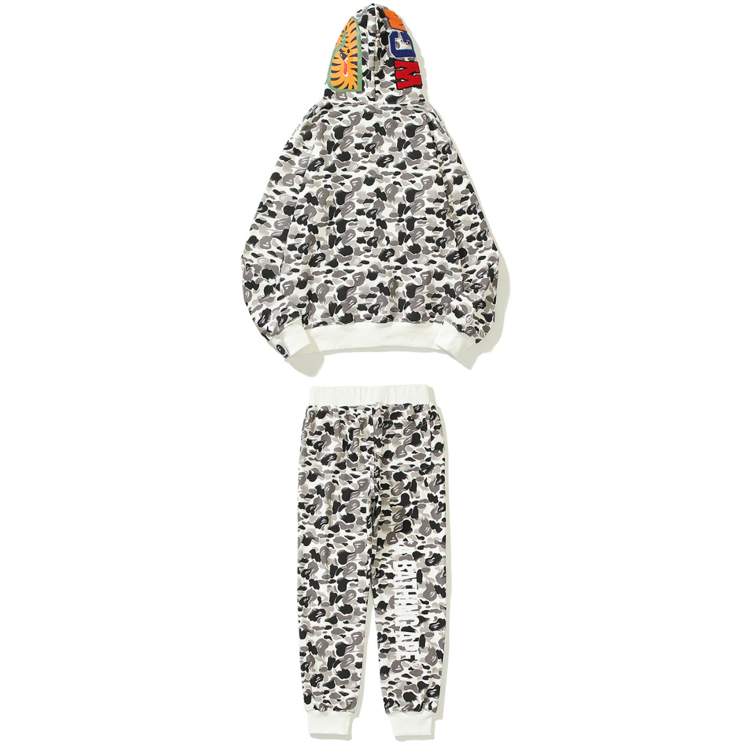 BAPE Shark Camo Trainingsanzug Set – Stylischer Streetwear Hoodie & Jogger