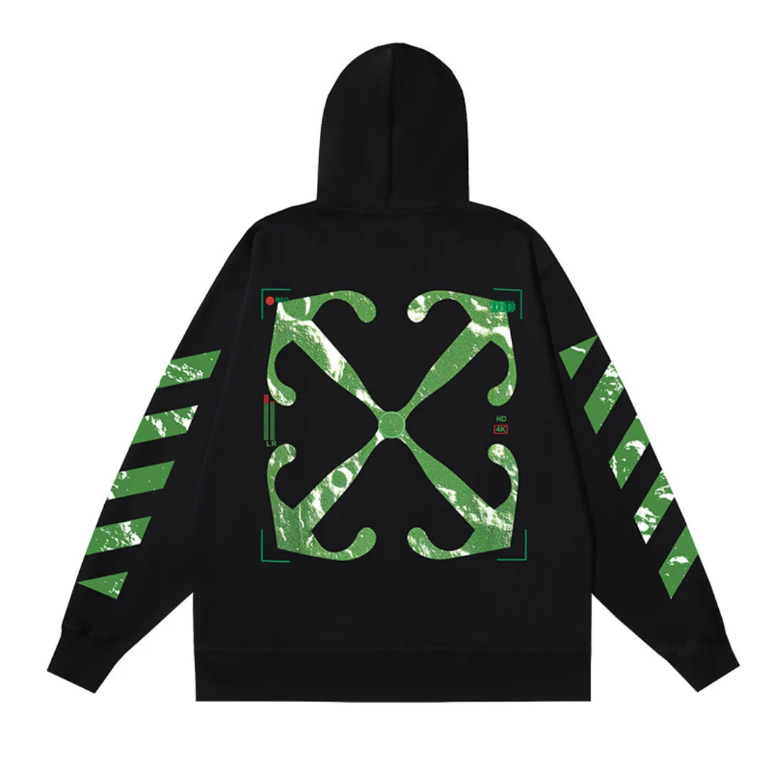 OFF-WHITE Luxus Monogramm Hoodie – Stylischer Urban Streetwear Pullover für Herren