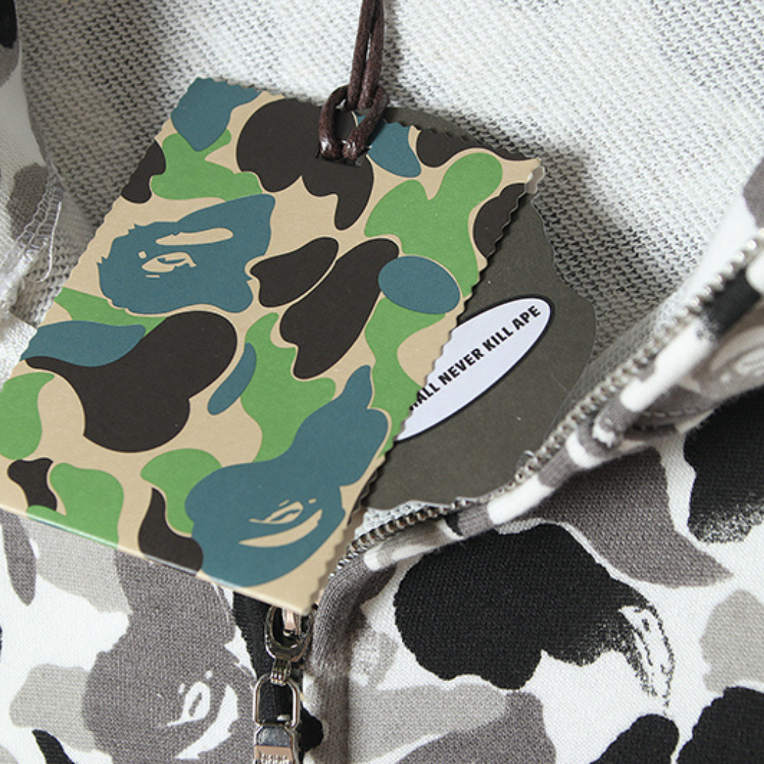 BAPE Shark Camo Trainingsanzug Set – Stylischer Streetwear Hoodie & Jogger