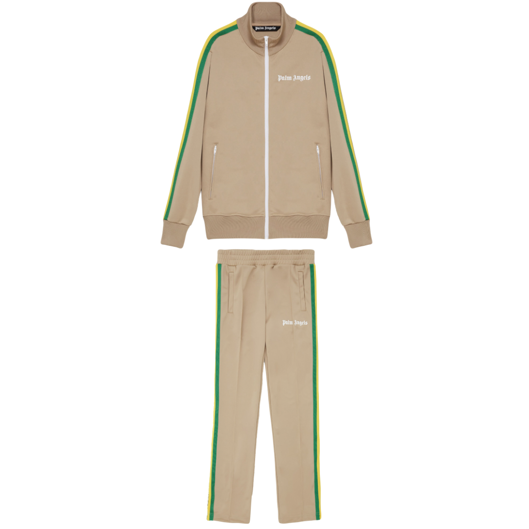 Palm Angels Nougat Trainingsanzug: Luxuriöser Urban-Chic für Stilbewusste