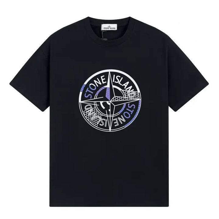 Stone Island Monochromes T-Shirt Herren Baumwolle Exklusives Design Komfortabel