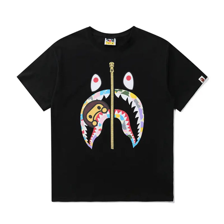 BAPE Streetwear Baumwoll T-Shirt – Ikonisches Design für Herren mit Stil